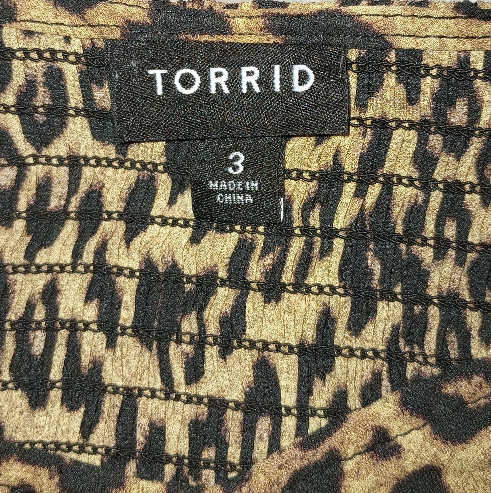 Torrid Leopard Print blouse